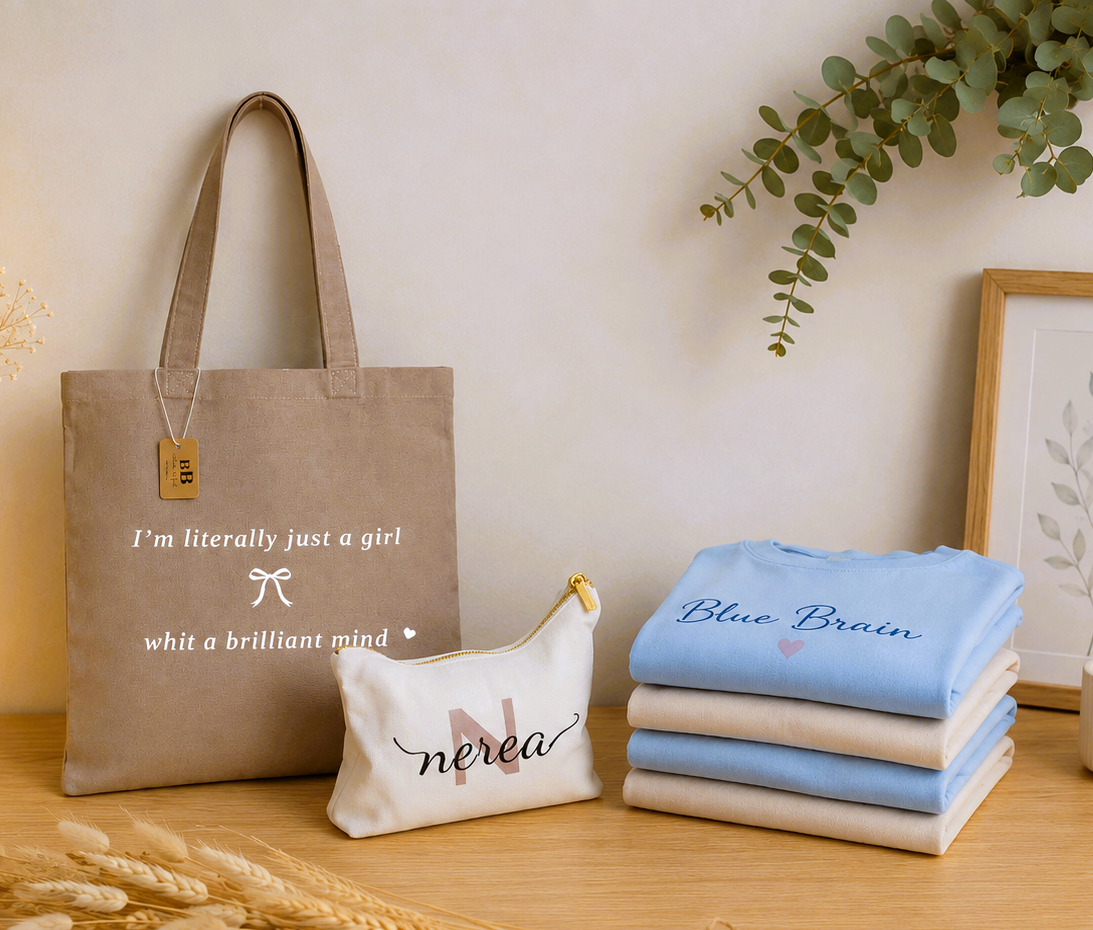 Camisetas, neceser y tote bags personalizadas y emocionales para acompañarte en tu día a día