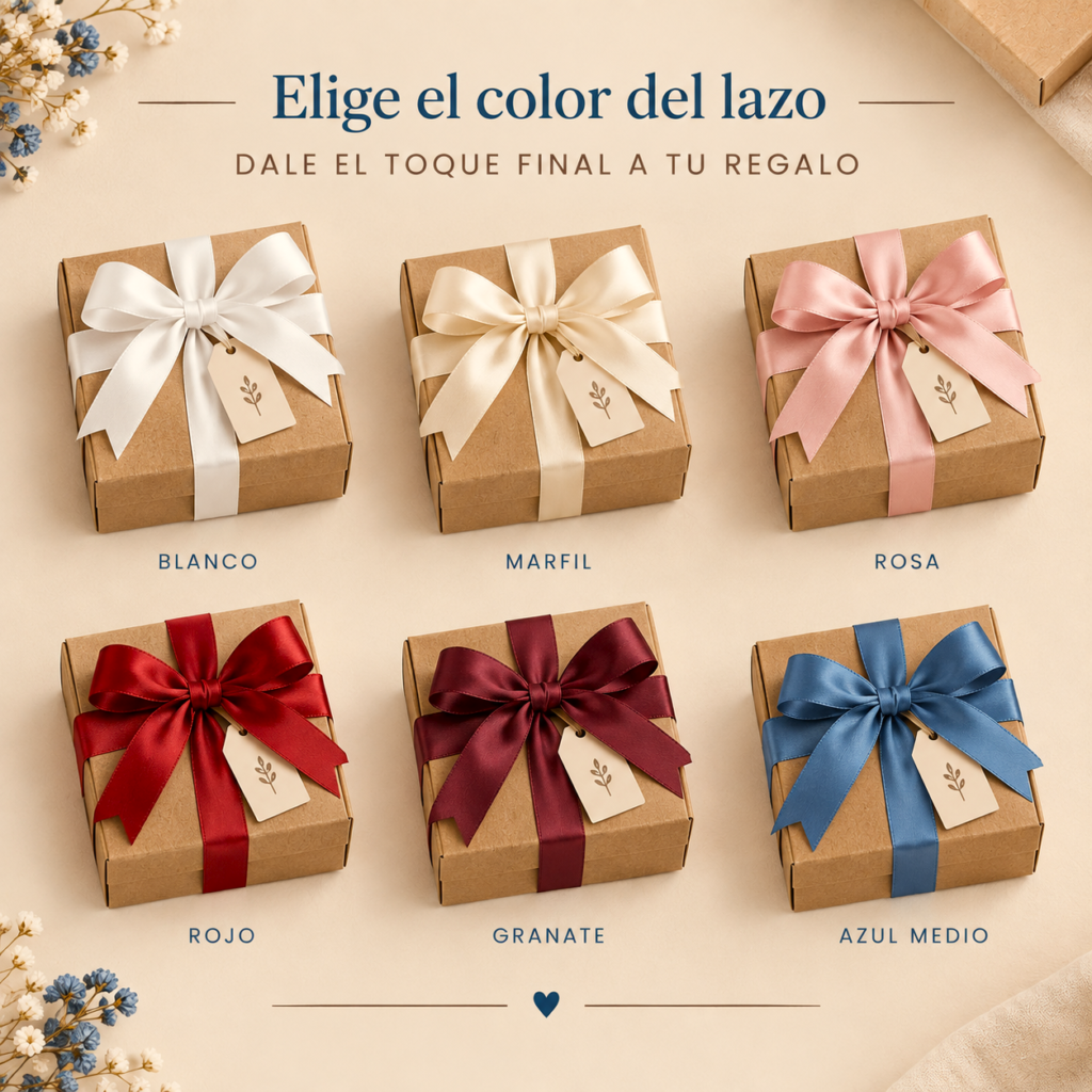 Cajas de regalo envueltas con papel kraft y lazos de diferentes colores